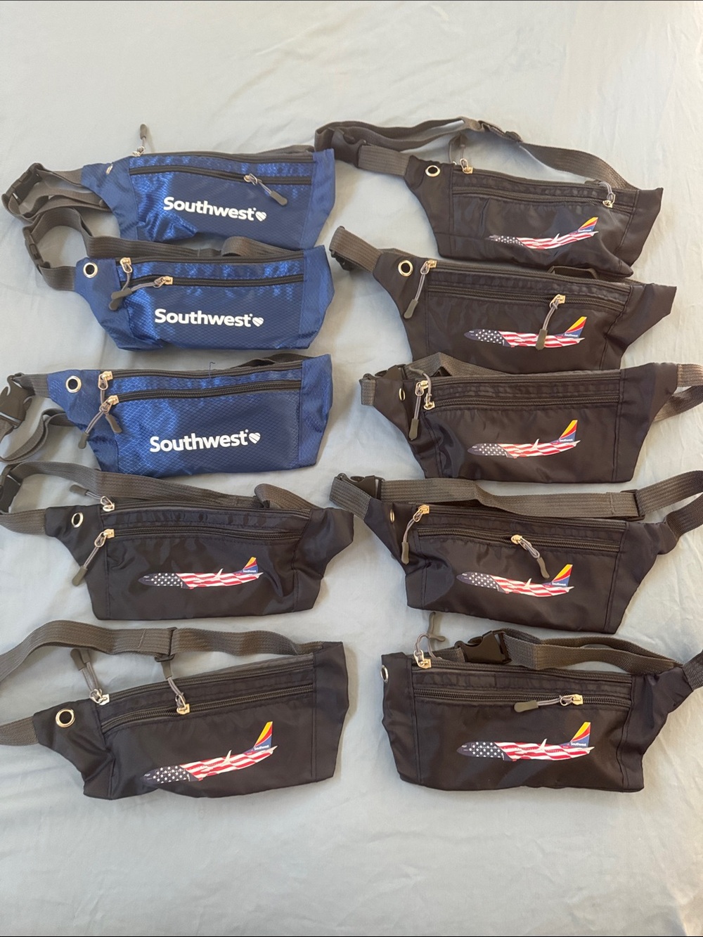 NWOT Southwest fanny packs w/ some merch inside. Ten. Halloween crew costumes!